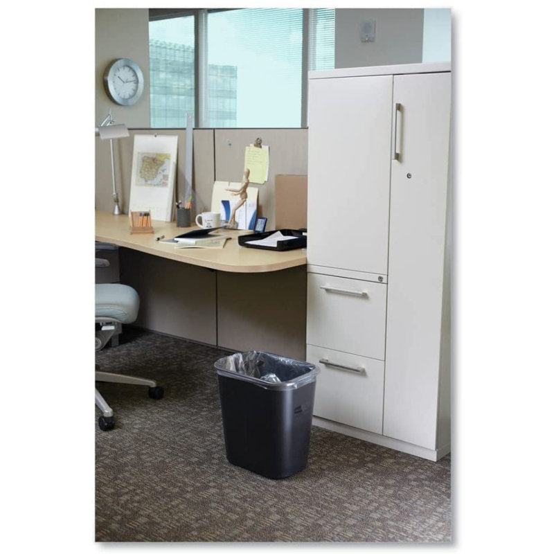 Durable Plastic Rectangular Trash Bin