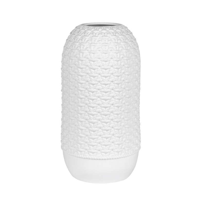 Vase en porcelaine tricotée