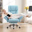 Chaise de bureau de direction ergonomique en velours avec accoudoirs rabattables-1897712938