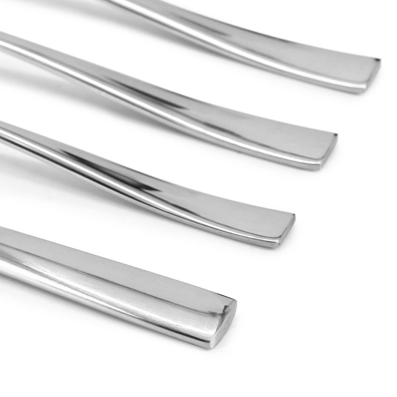 Ensemble de couverts 20 pièces avec couteaux à steak Oster Stonington en acier inoxydable poli