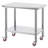 Stainless Steel Work Table 36x24 Inch with 4 Wheels Commercial Food Prep Worktable