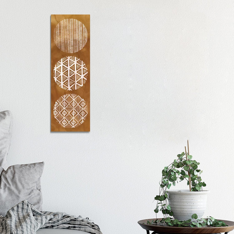 Tribal Pattern I by Grace Popp - Wrapped Canvas Panoramic Print, 30.48 cm H x 91.44 cm W x 1.91 cm D