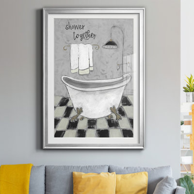 " Shower Together Bath " Painting Print