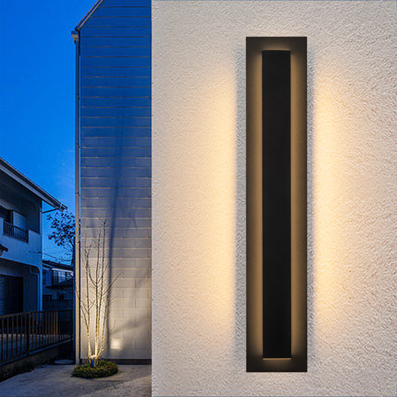 LED Dimmable Aluminum Wall Light, 26" H x 4.72" W x 2.4" D
