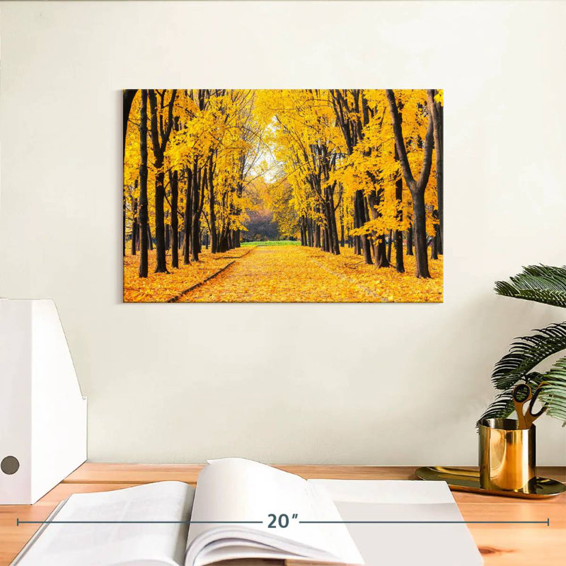 Chemin d'automne doré