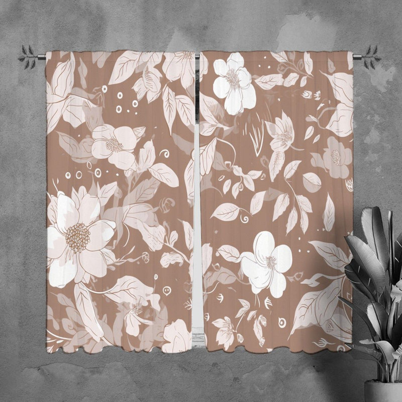 Rideau en polyester Leatitia, L 20 po x L 61 po