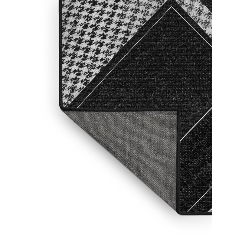 Tapis gris moelleux moelleux et moelleux Earl Preppy, 3 X 5