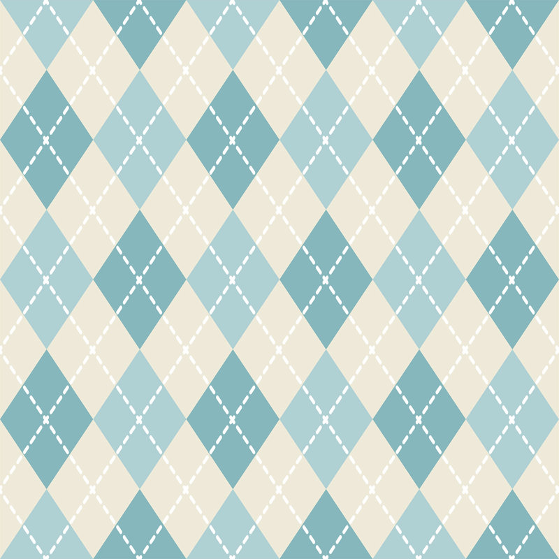 Panneau de papier peint adhésif amovible Kenner, Bleu, L 126 po x l 24 po
