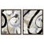 «Unwritten Script Duo», reproduction d'art encadrée, ensemble d'art mural boho doré par Art Remedy, cadre blanc, 36 x 45-2094507280-2094507286
