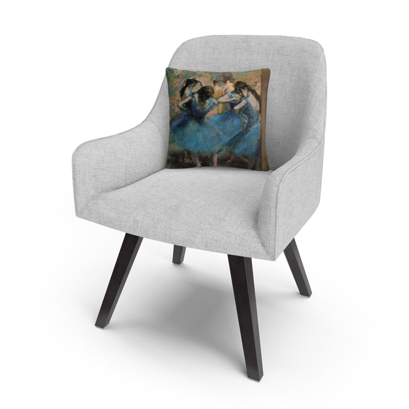 Coussin décoratif 16 x 16 Edgar Degas "Dancers In Blue 1890"