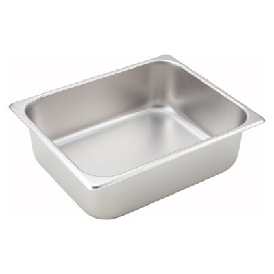 Winco Rectangle Stainless Steel Food Storage Container
