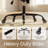 Camellia Ergonomic Faux Leather Office Chair, Mid-Century Desk Chair, Tilting, Roller Blade Wheels-440765462