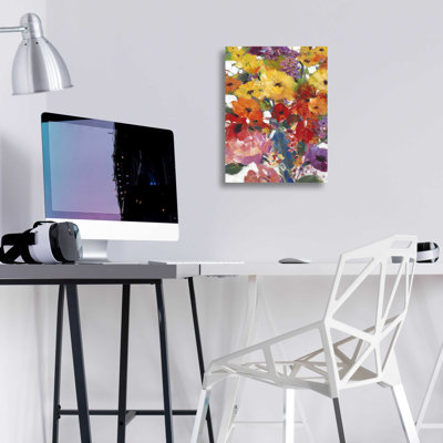 «Fresh Floral II» par Tim O'Toole, art mural en verre acrylique