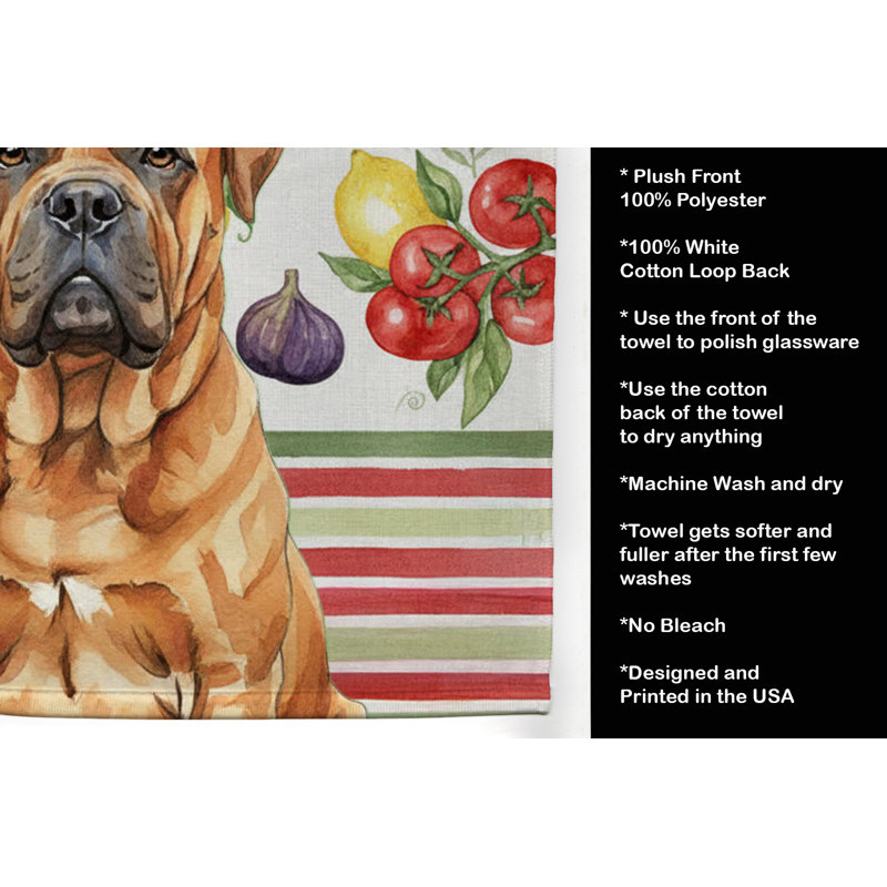 Serviette de cuisine Red Bullmastiff, Red Bullmastiff