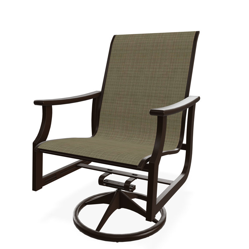 St. Catherine Polymer Outdoor Lounge Chair, Kona, Elevation Stone