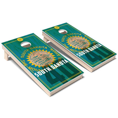 Ensemble de jeu de cornhole South Dakota State Flag 2.0