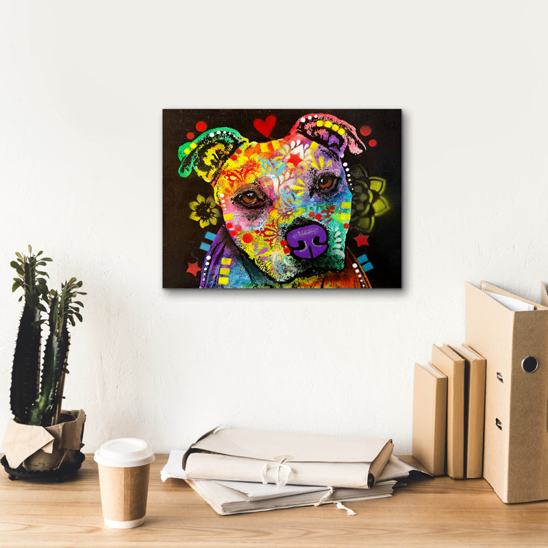 «Flora 2» par Dean Russo, art mural sur toile, H 12 po x l 16 po x P 0,75 po