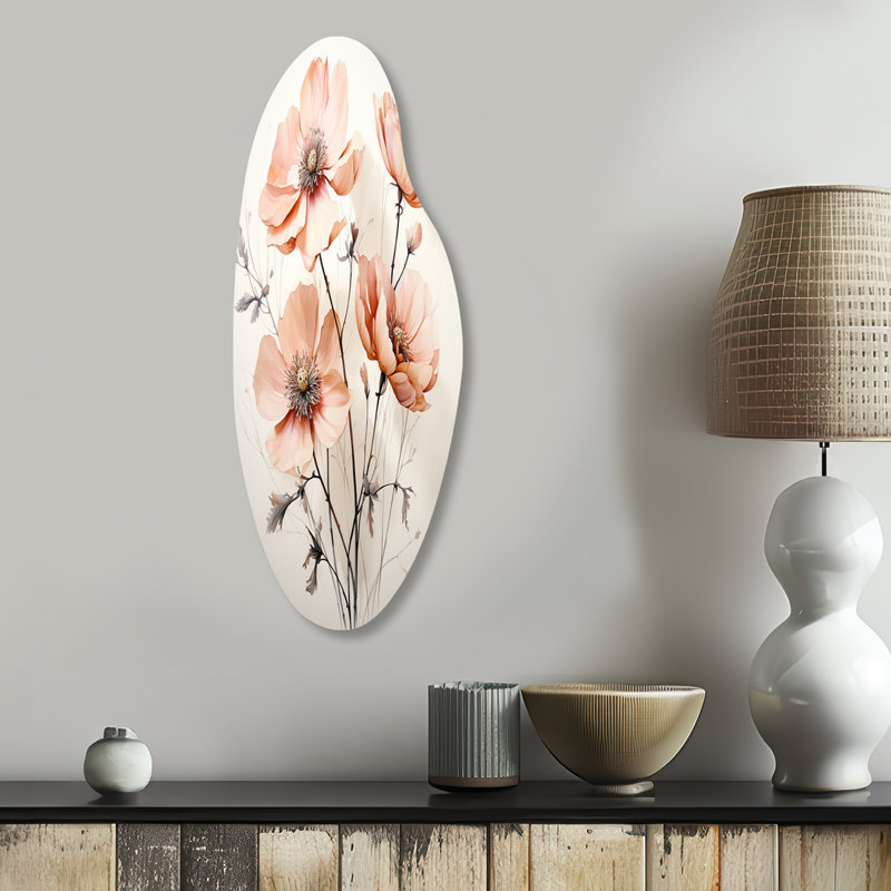 Lakeland - Art mural asymétrique en métal, H 30 po x l 11 po