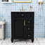 Meuble-lavabo autoportant élégant avec rangement intelligent et lavabo-677012441