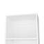 Bibliothèque blanche à 5 tablettes - Solution de rangement élégante et élégante-120653806-120653805