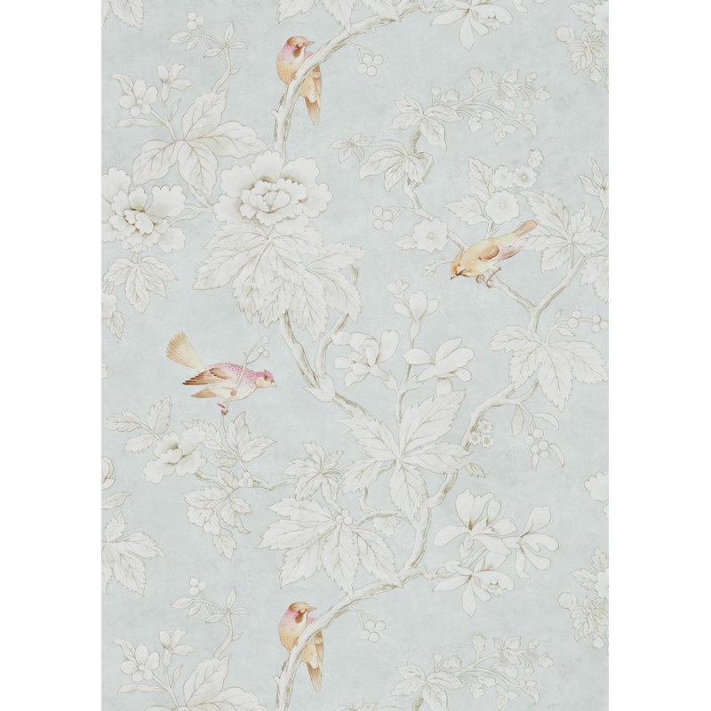 Chiswick Grove 10.05m x 68.6cm Matte Wallpaper Roll, Blue