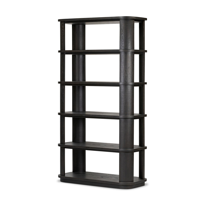 Connell Bookcase-Worn Black Veneer