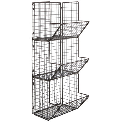 Botalla Wall Storage Organiser with Wall Baskets