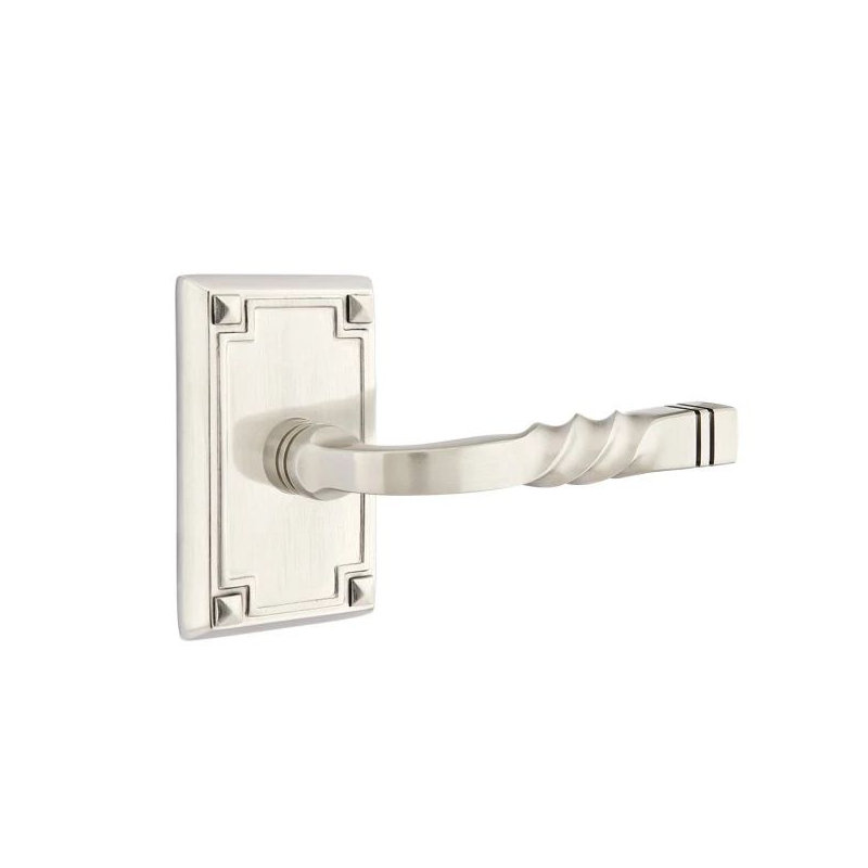 Privacy Door Lever with Square Rosette