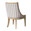 Chaise rembourrée avec garniture cloutée-1323659831