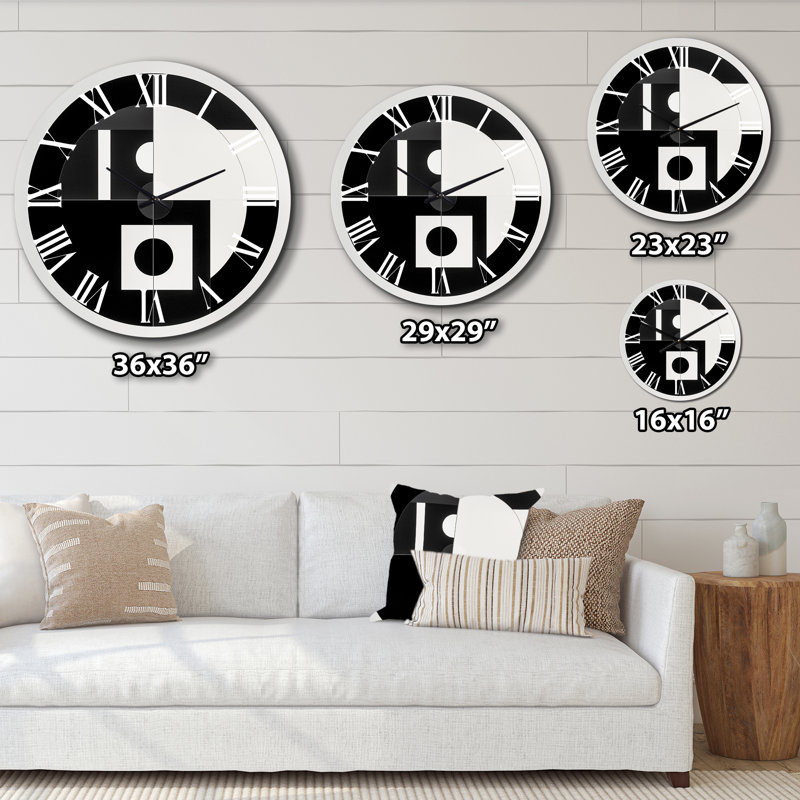 Horloge murale en métal, Très grand