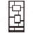Cappuccino 10-Shelf Open Back Bookcase-1762040157