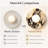 Modern 7.9" Round Natural Stone Flush Mount Sconce, Wall Lighting with Bulb Included