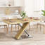 Table de salle à manger extensible à finition en bois avec base en acier, sièges 4-6, conception rétractable pour les rassemblements