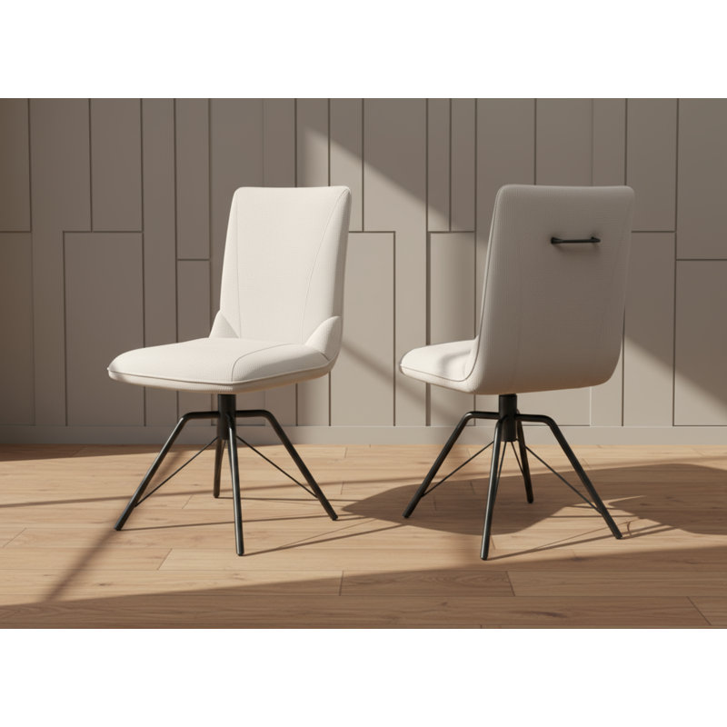 Stella Fabric Swivel Dining Chair
