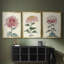 «Chrysanthemum Woodblock I», toile tendue sur mesure avec châssis, 3 pièces-1908128432-1908128429