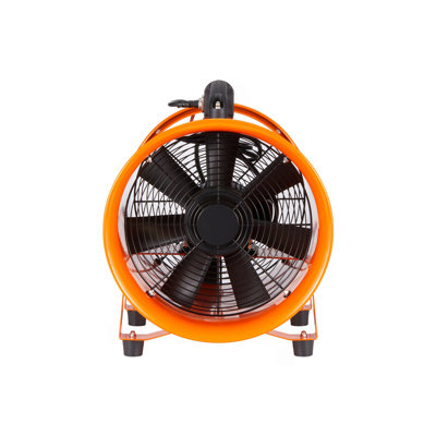 Portable Ventilator, 12 Inch Heavy Duty Cylinder Fan With 16.4Ft Duct Hose, 585W Strong Shop Exhaust Blower 3198CFM, Industrial Utility Blower For Sucking Dust, Smoke, Smoke Home/Workplace