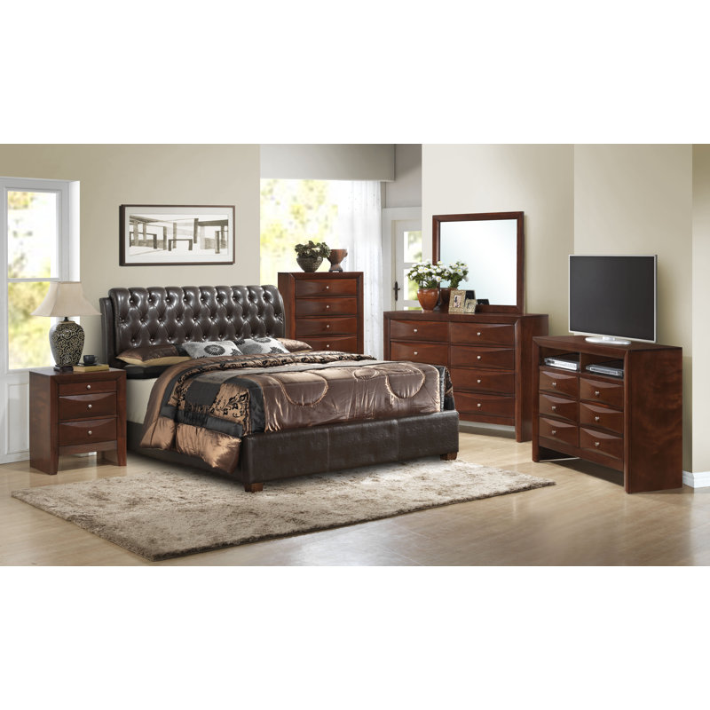 Ensemble de chambre à coucher rembourrée standard