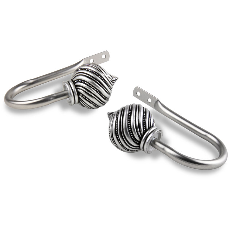 Retenue de rideaux Sebergham, Nickel satiné