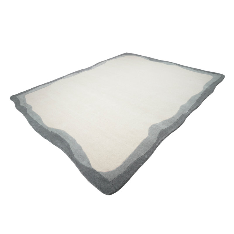 Tapis gris Tarba, Rectangle 8 pi x 10 po