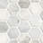 MSI Arabsecato Carrara 1" Hexagon 12 in. x 12 in. Honed Marble Mosaic Floor and Wall Tile-130060403