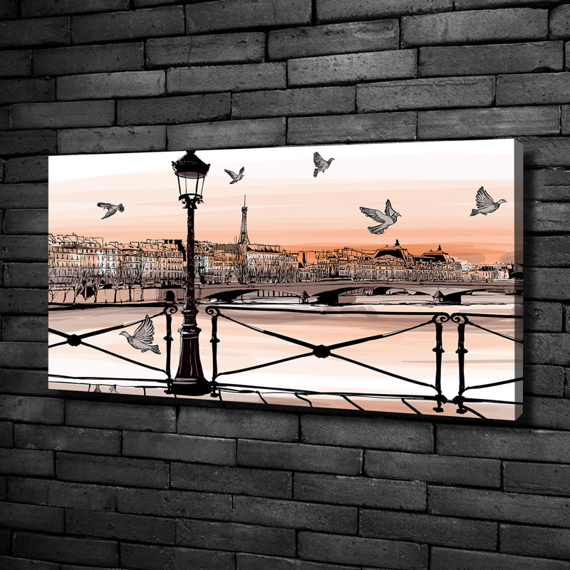 Twilight In Paris - Wrapped Canvas Print