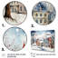 «Christmas village in Winter III - Winter Landscape», art mural encadré-1615080877-1615080916