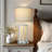 27” Tall Vintage USB Table Lamp Set with Nightlight, Bulb Included-384526704