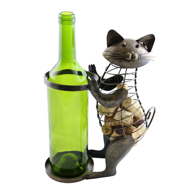 Machelle Tabletop Wine Bottle Rack in Silver