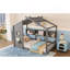 Lit sur pied pour enfant, lit Montessori pour enfants avec tablette de rangement, lit de jeu avec toit-1409684253-1409684254
