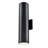 Wrought Studio™ Marcellyn LED Outdoor Wall Sconce in Powder Coated Black with Frosted Glass-9041466