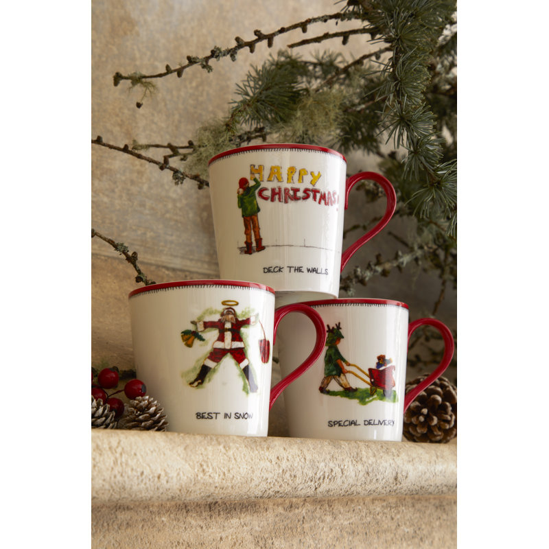 Kit Kemp, Christmas - Doodles - Mug - Special Delivery
