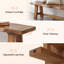 Banc en bois massif de 63 po de long pour entrée, Live Edge