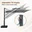 Parasol en aluminium pour porte-à-faux de patio-966120102