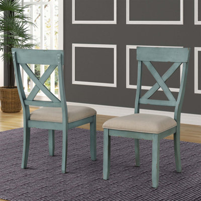 Ensemble de 2 chaises de salle à manger rembourrées Prato